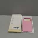 GONEZ Magnetic for iPhone 17 Pro Case, Compatible with MagSafe, [Screen Protector + Camera Lens Protector], Liquid Silicone Anti-Scratch Shockproof Protective Phone Case 6.3 inch, Peach Pink