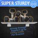 CLT Shelf Bracket( White) , 8 Quarter Inch (1/5") Thick- Max Load: 220 lb Rustic Industrial Modern Farmhouse Heavy Duty Corner Brace Joint Right Angle Bracket for DIY Table Bench, Pack of 6