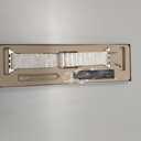 V-MORO Resin Band Compatible with Apple Watch Series 10/11 46mm/45mm/44mm/42mm Fashion Strap for iWatch Series 9/8/7/6/5/4/3/2/1/SE/SE 2 Lightweight Bracelet Wristband Women(Classic Aurora White)