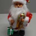 Brynnl Christmas Twerking Santa Claus, Shaking Walking Santa Claus with Music Singing and Dancing Animated Santa Figure, Christmas Home Decor & Festive Gift for Kids & Adults