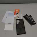 [4 in 1] Magnetic for Samsung Galaxy S25 Ultra Case, 2 Pics Privacy Screen Protectors and 1 Pic Camera Protector, Fit for MagSafe, Military Grade Shockproof Translucent Matte S25 Ultra Cover, Black