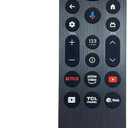 NTQinParts Voice TV Remote Control Controller Replacement for TCL 55QM6K 55-Inch, 65QM6K 65-Inch, 75QM6K 75-Inch, 85QM6K 85-Inch QM6K QLED 4K Smart QD-Mini LED TV (2025 Model)
