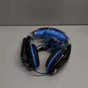 BENGOO G9000 Stereo Gaming Headset for PS4 PC Xbox One PS5 Controller, Noise Cancelling Over Ear Headphones with Mic, LED Light, 7.1 Surround Sound, Soft Memory Earmuffs for Nintendo Xbox Series X|S (Blue)