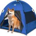 Cat Tent Outdoor/Indoor, Cat and Dog Waterproof Tent House, Outdoor Dog Bed Washable, Indoor/Outdoor Cave Nest Bed Small Dog Tent for Cat, Bunny and Small Animal (Blue, L)