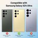 Owncase for Samsung Galaxy S24 Ultra Case Cute Fashion Polka Dot Phone Case for Women Girls Shockproof Slim TPU and Hard PC Protective Cover, Pink