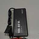 14.6V 10A LiFePO4 Battery Charger for 12V Lithium Iron Phosphate Batteries Fast Charging, High Efficiency, LED Indicator, Durable Design with Overheat Protection