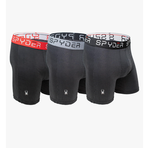 Spyder Performance Mesh Mens Boxer Briefs Sports Underwear For Men, 3 Pack, L