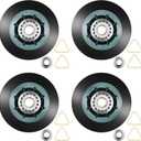 WPW10314173 W10314173 Dryer Drum Support Roller Kit Dryer Drum Rollers Replaces W10314171 8536973 8536974 AP6019303 PS11752609 Suitable for maytag kenmore whirlpool kitchenaid Dryers-4PCS