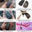 for Chevy Key Fob Cover with Keychain.TPU Keyshell No Screws Required for Installation. (Black-6 Buttons, 6-Buttons)