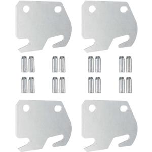 Bed Frame Hooks for Wooden Beds 4pcs Replacement Universal Bed Rail Hook Plates Parts Headboard and Footboard Heavy Duty Catch Hook for Bed Accessories