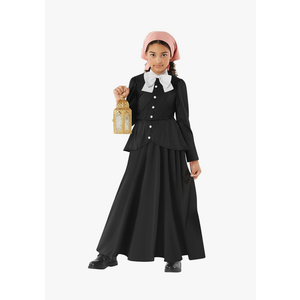 Morph Colonial Costume Girls Harriet Tubman Costume For Kids Pilgrim Outfit Kids Girls Pilgrim Outfit Size XL