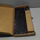 Amazon Basics Wireless Keyboard and Mouse Combo, Full-Sized, QWERTY Layout, 2.4 GHz USB Plug & Play Receiver, Sleek Design, Black