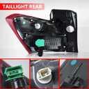 Tail Light Assembly Compatible with Chevy Equinox 2018 2019 2020 Left Driver Side Outer Taillight Halogen Type Replace 84769835 (Non-LED)