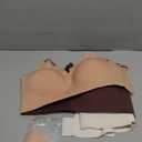 3 Womens Seamless Bras No Underwire Push Up Bras Comfort V Neck Padded Bra Wireless Bralette Basic Everyday Bra Multiple Pack, XL