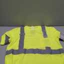 TCCFCCT Hi Vis Shirts for Men Class 2 High Visibility Shirt with Short Sleeves, Reflective Safety Shirts for Men, Construction Work Shirts with Reflective Strips, Durable &Breathable, DC-Yellow XL
