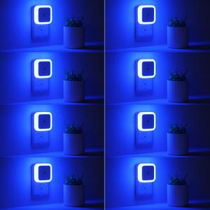 Sujeet Night Light, Night Lights Plug into Wall 8-Pack, Nightlight Plug in Night Light, Dusk to Dawn Night Lamp Led (Blue)