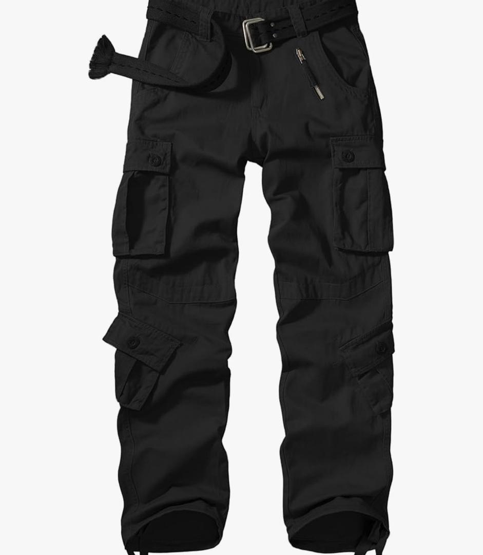 Men's BDU Casual Military Pants, Tactical Wild Army Combat ACU Rip Stop Camo Cargo Work Pants Trousers with 8 Pockets. XL