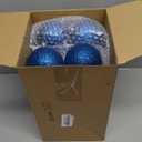 Leitee 16 Pcs 3.15 Inch Christmas Ball Ornaments Large Glitter Christmas Balls Decorations Shatterproof Xmas Tree Ornaments with Hanging Loop for Holiday Festival Party Wreath Home Decor(Navy Blue)