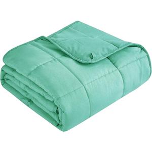 Topcee Weighted Blanket for Adults (15 lbs, 48" x 72") Twin Size Soft Cooling Heavy Blanket Sleeping, Apply to 130-160 lbs Body, Thick Breathable Blanket with Glass Bead, Easy Care