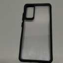 for Samsung Galaxy M55 Clear Case for Samsung M55 Cover Hard Translucent Soft Edge Phone Bumper for Samsung Galaxy M55,Black,for Samsung M55