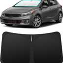 INSAUTO Custom Fit Windshield Sun Shade Accessories for Kia Forte 2014-2018, Foldable Front Window Sunshade, UV & Heat Reflector, Keeps Interior Cool, Includes Storage Bag