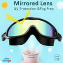 Seago Swim Goggles 2 Pack Anti-Fog Anti-UV Wide View Swimming Goggles for Kids 3-14