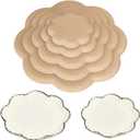 5 x Flower Pottery Molds for Handbuilding Plates, 5 Pcs Pottery Forms, Ceramic Molds Slump Molds for Pottery, Ceramic Plate Pottery Forming Mold