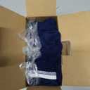 PureFit Stretchy Box Spring Cover - Elastic Fitted Wrap Around 4 Sides, Wrinkle & Fading Resistant, Queen Size, Navy