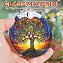 Stained Glass Ornaments, 2025 Christmas Ornament, Christmas Tree Ornament, Heirloom Keepsake, Gift Exchange, Gift Idea - Tree of Life