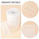 BENECREAT 10.9 Yards Translucent Pleated Curtain Tape, Nylon Folding Tape, White Flat, for Hooks Used to Make Home Decor Items