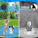 Instraella Splash Pad, 13FT Extra Large Sprinkler Play Mat for Dogs & Kids, 0.55mm Thickened Outdoor Water Toys, Foldable Summer Splash Mat for Toddlers, Children and Pets, 157 in/13 ft