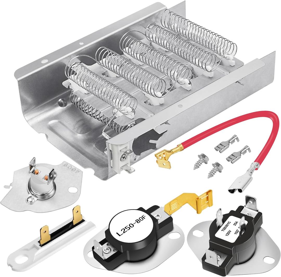 MEDX655DW1 MEDC465HW0 Dryer Heating Element kit for Maytag Roper MEDX655DW1 MEDX655DW0 MEDC200XW1 MEDC215EW0 MEDC300XW0 MEDC200XW0 MEDC200XW2 MED5630TQ0 MED5640TQ0 MED6200KW0 MED5700TQ0 MEDB766FW0
