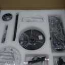 ZMISHIBO Outdoor Ceiling Fans with Light for Patios, Waterproof Gazebo Fan with Remote Control Smart App,3CCT Dimmable, Plug in Caged Ceiling Fan with Pull Chain for Porch Pergola, Black