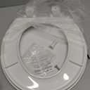 Bemis 730SL Slow Close Toilet Seat, Hinges Never Loosen, Durable Plastic, Made in USA, Round, White