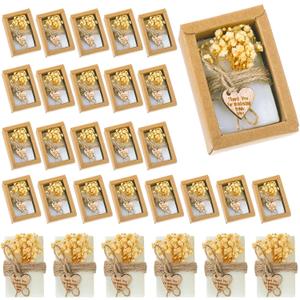 Demissle 30 Pcs Handmade Scented Soap Wedding Party Favors Gifts Bridal Shower Baby Shower Natural Soap Favors for Guests in Bulk for Wedding Souvenirs Engagement Party(White)