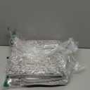 ISEAU Bathroom Rugs 24x17, Super Absorbent Microfiber Bath Mat, Non-Slip Shower Rug with TPR Backing, Thick Plush Machine Washable Bathtub Carpet for Bathrooms Decor, Light Grey/White