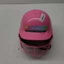RIP-IT Play Ball | Softball Batting Helmet | Girls T-Ball Softball Helmet with Face Mask (Pink/Aqua)