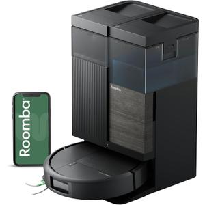 iRobot Roomba Plus 575 Robot Vacuum & Mop Combo, 25,000Pa Suction, PrecisionVision AI Obstacle Avoidance, 90 Days Emptying, Multifunction Dock, Self‑Cleans, Heated Wash & Dry, Lifting Spinning Mops