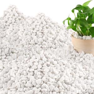 Amazon.com: Mulctun 45LB Natural White Rocks, 1/4"-3/4" Garden River Rock,Decorative Pebbles Aquarium Gravel for Indoor Plants Garden Landscaping Terrarium Fish Tank and Outdoor Decoration : Patio, Lawn & Garden