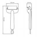 4 x Self Cleaning Grooming Brush for Shedding Pets Rake Gently Removes Loose Undercoat Mats Tangled (Pink)