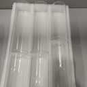 Shihanee 120 Pcs Pillar Candles and Glass Cylinder Vases Clear Cylinder Holders for Slim Pillar Candles Table Decoration (Ivory White)