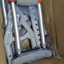 DMI Universal Aluminum Crutches - Adjustable Underarm Walking Aid for Adults, Shorter to Tall (4'6"-6'6"), Push-Button Height Adjustment, 300 lbs Capacity, Slip-Resistant Tips, 1 Pair