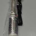 TYMO Thermal Brush Curling Brush - STYLUX 1.5 Inch Blowout Volumizer with Flexi-Fit for Hair Straightening, Heated Round Styler Tool, Hair Straightener and Curler 2 in 1, Dual Voltage, Gold