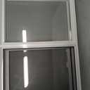 Left-Hand Single Sliding Vinyl Window White with Dual Pane Insulated Glass