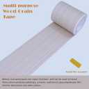 3 x Grey Wood Grain Wallpaper Border Removable PVC Waterproof Peel and Stick Wallpaper,Bathroom Mirror Frame Border Sticker Wall Decor 3.93 inches x 32.8 feet