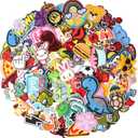 60PCS Random Assorted Styles Embroidered Patches, Sew on/Iron on Patches, Applique for Clothes Dress Pants Hats Jeans, Sewing Flowers Applique DIY Accessory