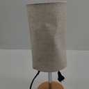 Touch Dimmable Lamp Fabric Lampshade Table Lamp USB Ports for Bedroom Living Room Office Decorative Us Plug
