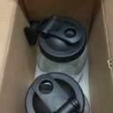 Mason Jar Pitcher Set of 2-64oz (2 Quart) Airtight & Leakproof Glass Pitcher with Lid, Perfect for Storing Breastmilk, Cold Brew, Sun Tea, with Easy-Pour Spout Lid (2 Pack - Black & Black)