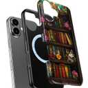 for iPhone 16 Case, Cute Floral Trendy Cover for Women | Wireless Charging Compatible, Dual-Layer Hard Shell + Silicone, Shockproof Protective Phone Case for Girls