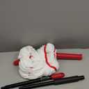 KeFanta Self Wringing Mop for Floor Cleaning, Microfiber Floor mop with 57 " Long Handle, Easy Wringing Mops for Kitchen Hardwood Bathroom Garages Warehouses Vinyl Tile Laminate Home Office (Red Twist Mop)